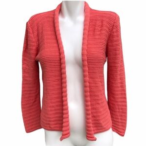Armani Collezioni Orange Knit Cardigan